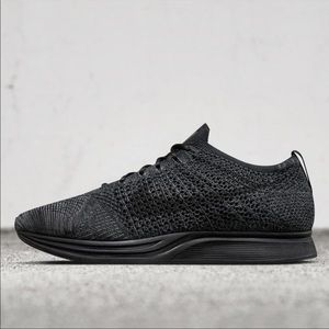 Nike Flyknit Racer “Triple Black Midnight” Sneakers, Black, Men’s Size 12.5 NEW